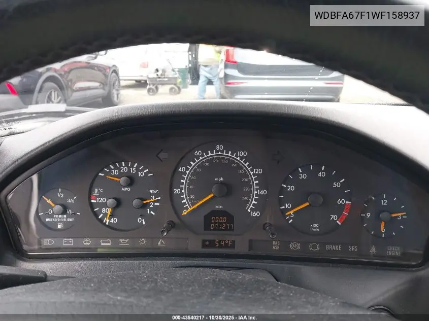 WDBFA67F1WF158937 1998 Mercedes-Benz Sl 500