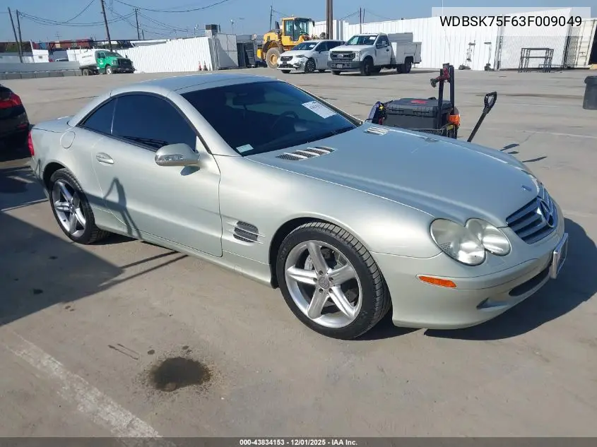 WDBSK75F63F009049 2003 Mercedes-Benz Sl 500