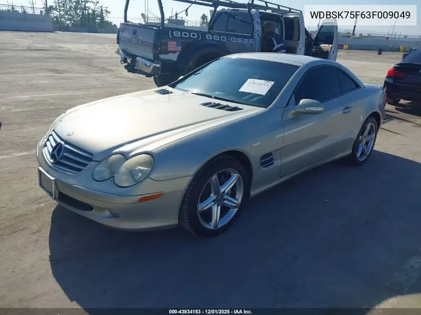 WDBSK75F63F009049 2003 Mercedes-Benz Sl 500