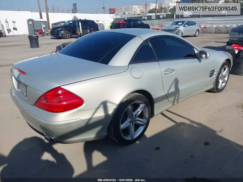 WDBSK75F63F009049 2003 Mercedes-Benz Sl 500