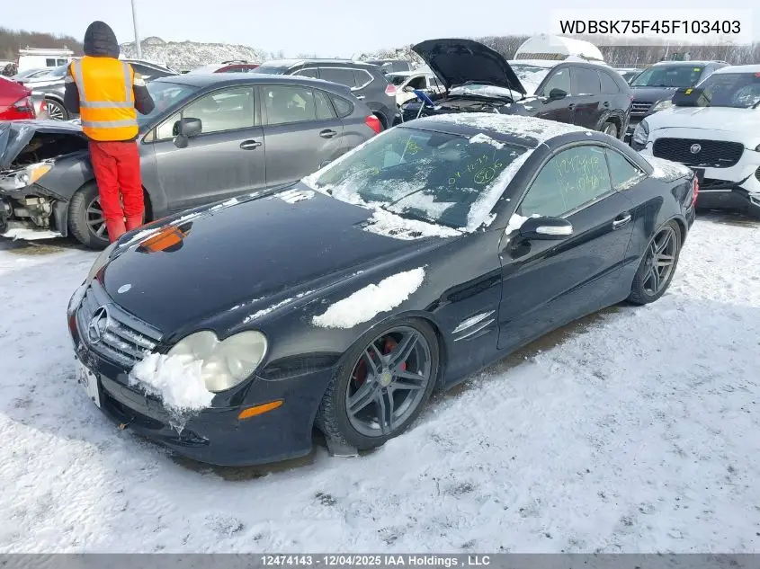 WDBSK75F45F103403 2005 Mercedes-Benz Sl 500