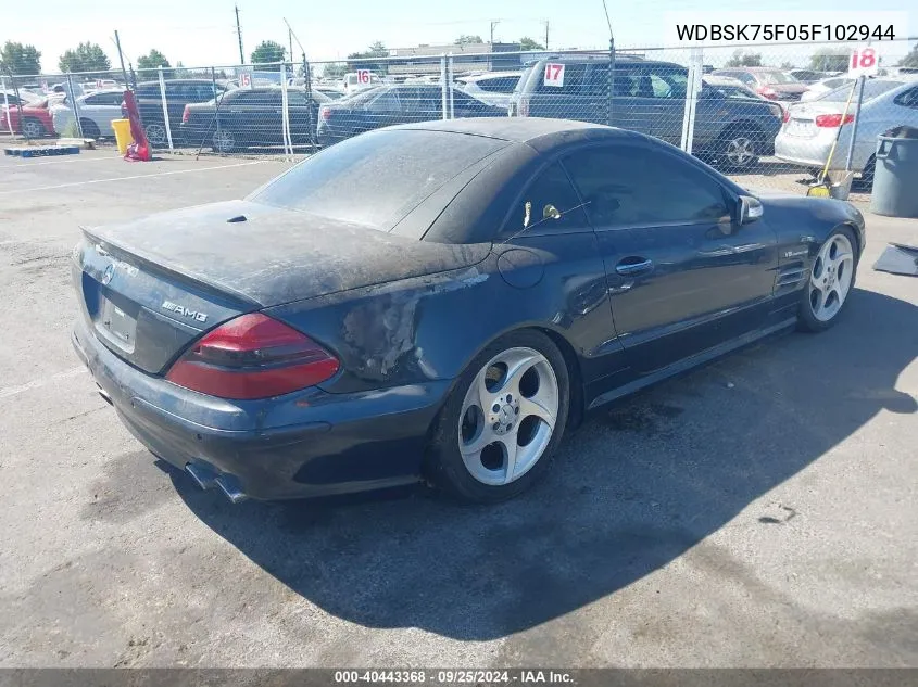 WDBSK75F05F102944 2005 Mercedes-Benz Sl 500