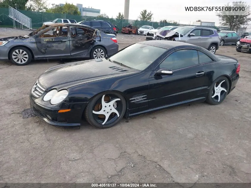 WDBSK76F55F089090 2005 Mercedes-Benz Sl 600