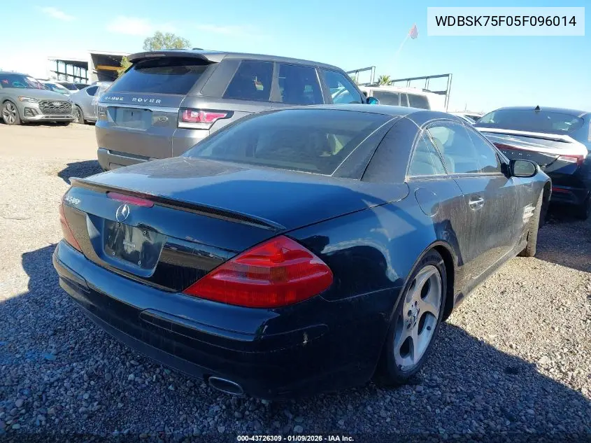 WDBSK75F05F096014 2005 Mercedes-Benz Sl 500