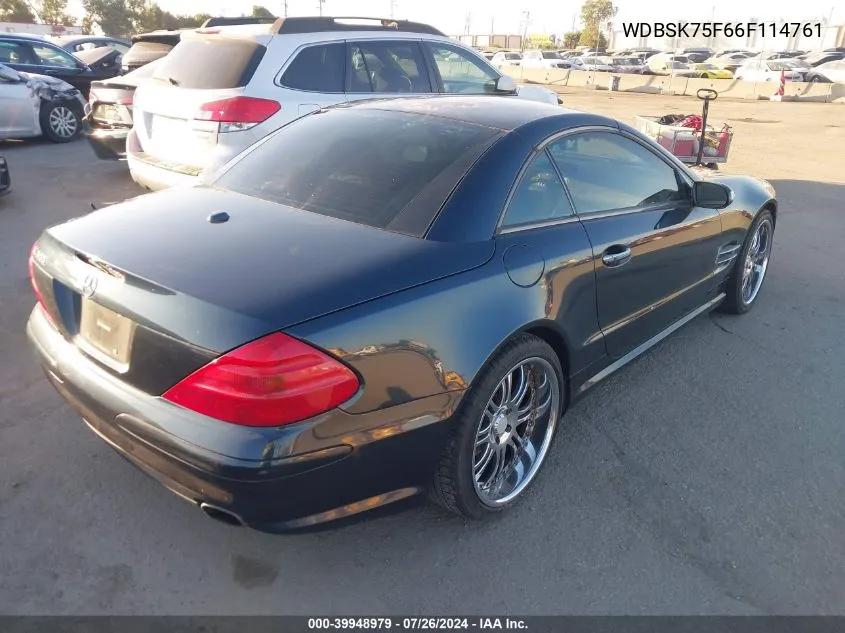 WDBSK75F66F114761 2006 Mercedes-Benz Sl 500 500