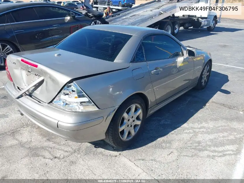 WDBKK49F04F306795 2004 Mercedes-Benz Slk 230 Kompressor