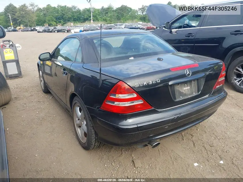 2004 Mercedes-Benz Slk 320 VIN: WDBKK65F44F305246 Lot: 45328126