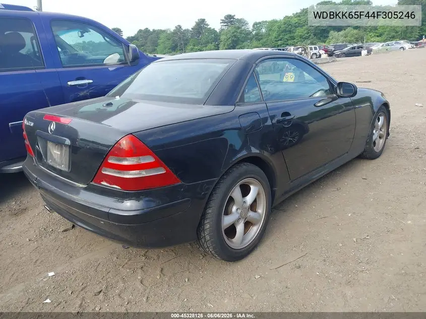 2004 Mercedes-Benz Slk 320 VIN: WDBKK65F44F305246 Lot: 45328126