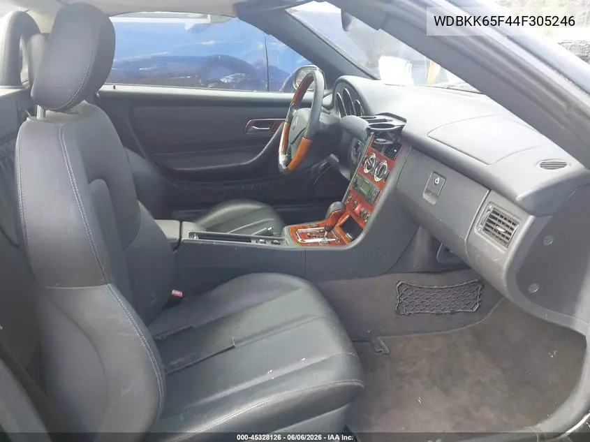 2004 Mercedes-Benz Slk 320 VIN: WDBKK65F44F305246 Lot: 45328126