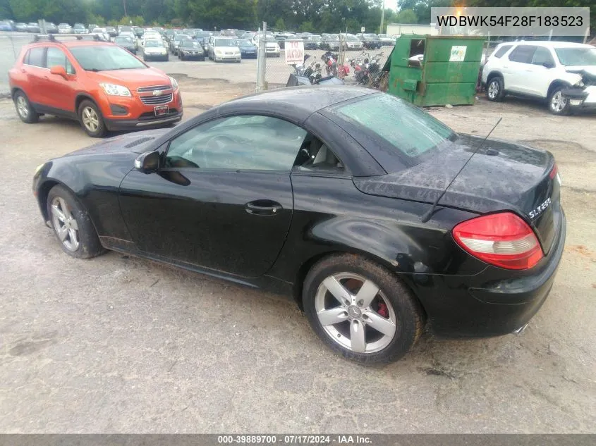 WDBWK54F28F183523 2008 Mercedes-Benz Slk 280