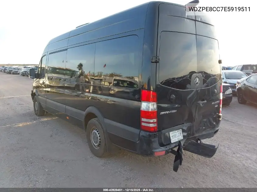 WDZPE8CC7E5919511 2014 Mercedes-Benz Sprinter 2500 High Roof