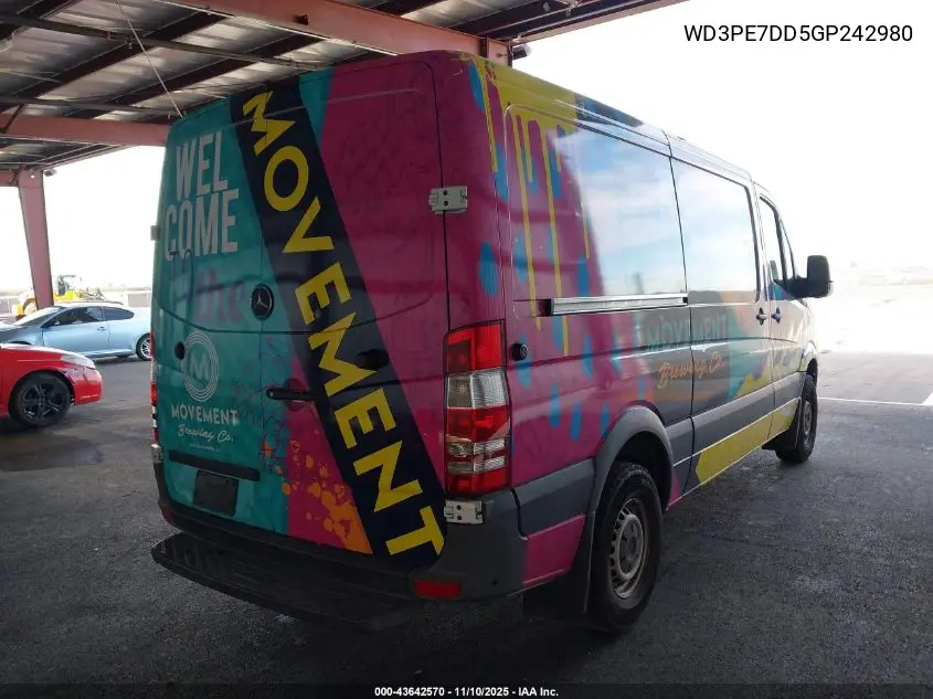 WD3PE7DD5GP242980 2016 Mercedes-Benz Sprinter 2500 Normal Roof