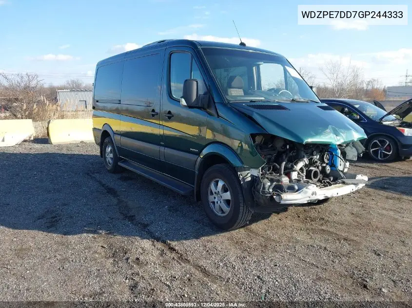 WDZPE7DD7GP244333 2016 Mercedes-Benz Sprinter 2500 Normal Roof