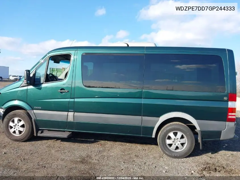 WDZPE7DD7GP244333 2016 Mercedes-Benz Sprinter 2500 Normal Roof
