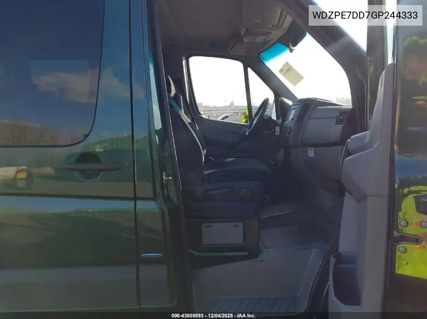 WDZPE7DD7GP244333 2016 Mercedes-Benz Sprinter 2500 Normal Roof
