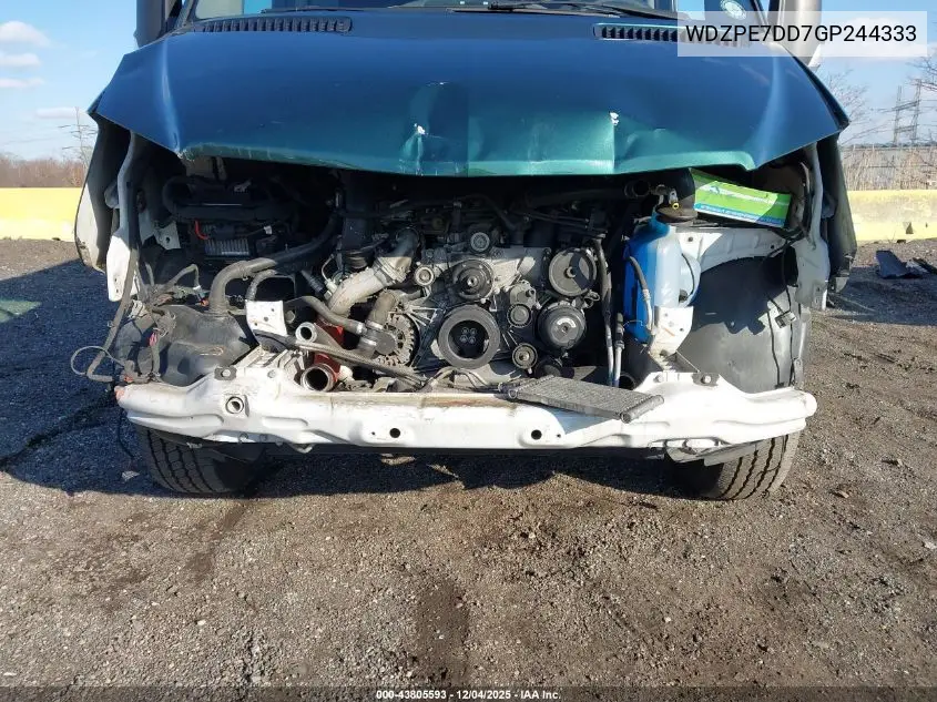 WDZPE7DD7GP244333 2016 Mercedes-Benz Sprinter 2500 Normal Roof