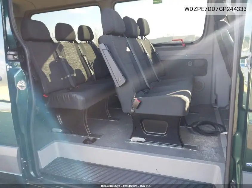 WDZPE7DD7GP244333 2016 Mercedes-Benz Sprinter 2500 Normal Roof