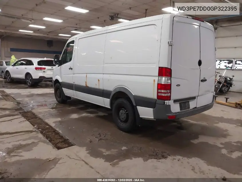 WD3PE7DD0GP322395 2016 Mercedes-Benz Sprinter 2500 Normal Roof