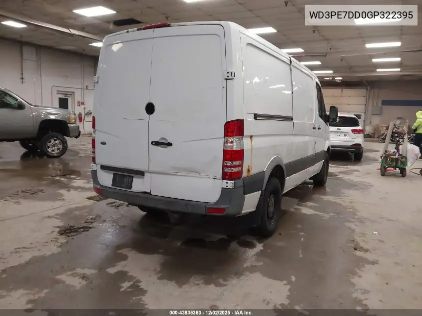WD3PE7DD0GP322395 2016 Mercedes-Benz Sprinter 2500 Normal Roof