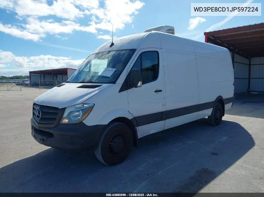 WD3PE8CD1JP597224 2018 Mercedes-Benz Sprinter 2500 High Roof V6