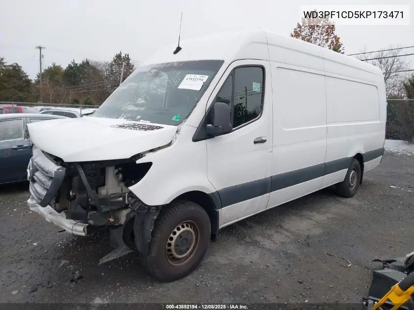 WD3PF1CD5KP173471 2019 Mercedes-Benz Sprinter 2500 High Roof V6