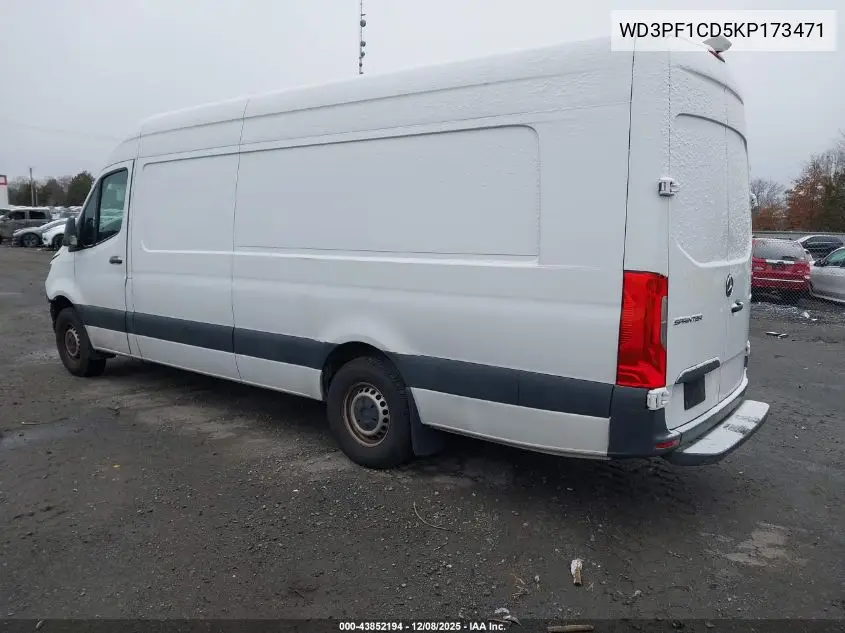WD3PF1CD5KP173471 2019 Mercedes-Benz Sprinter 2500 High Roof V6