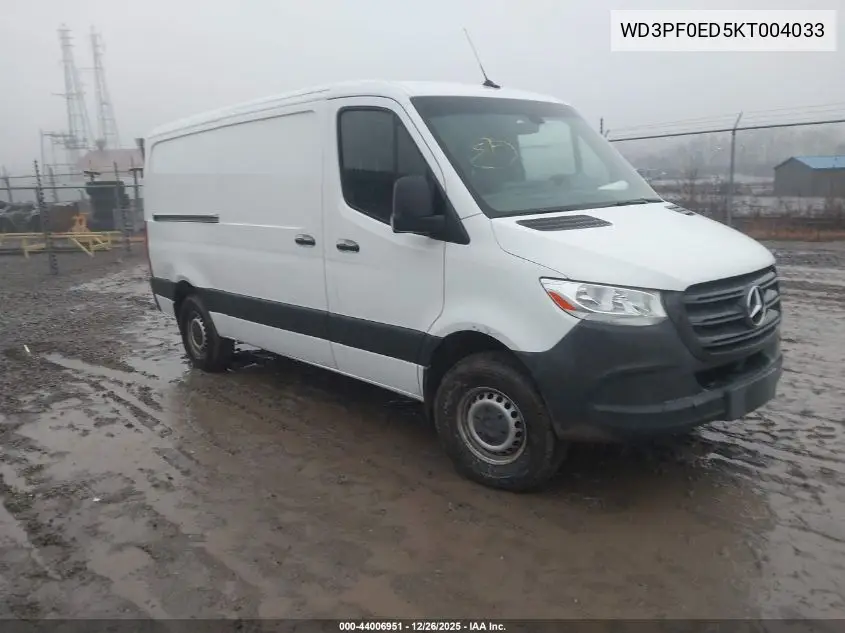 WD3PF0ED5KT004033 2019 Mercedes-Benz Sprinter 2500 Standard Roof I4