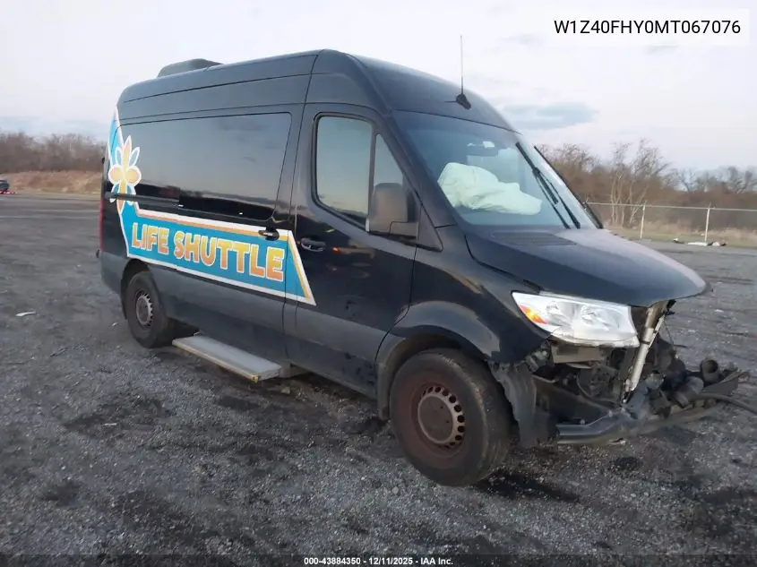 W1Z40FHY0MT067076 2021 Mercedes-Benz Sprinter 2500 Standard Roof I4