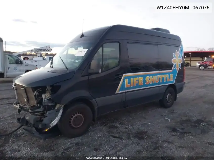 W1Z40FHY0MT067076 2021 Mercedes-Benz Sprinter 2500 Standard Roof I4