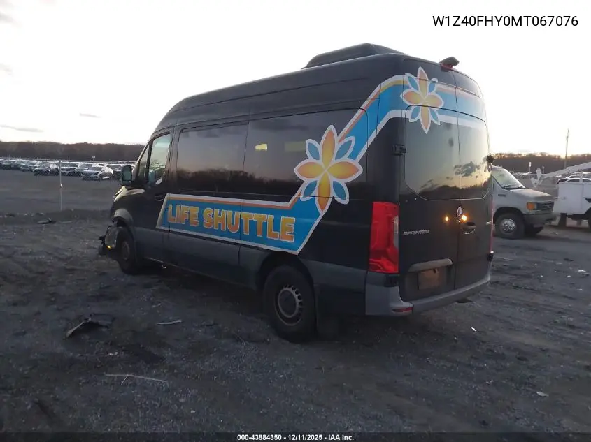 W1Z40FHY0MT067076 2021 Mercedes-Benz Sprinter 2500 Standard Roof I4