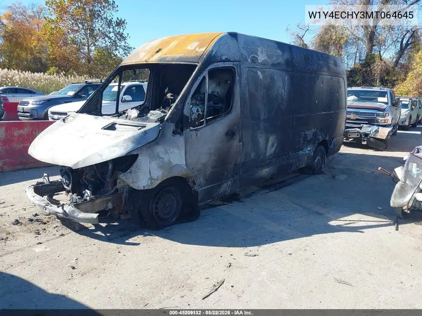 W1Y4ECHY3MT064645 2021 Mercedes-Benz Sprinter 2500 High Roof V6