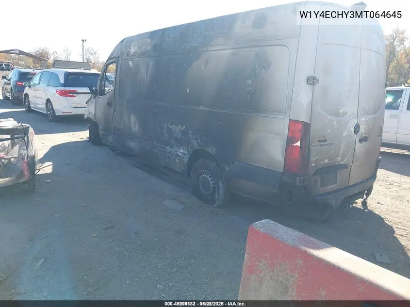 W1Y4ECHY3MT064645 2021 Mercedes-Benz Sprinter 2500 High Roof V6