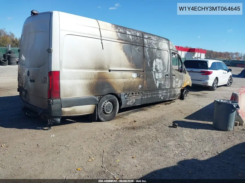 W1Y4ECHY3MT064645 2021 Mercedes-Benz Sprinter 2500 High Roof V6