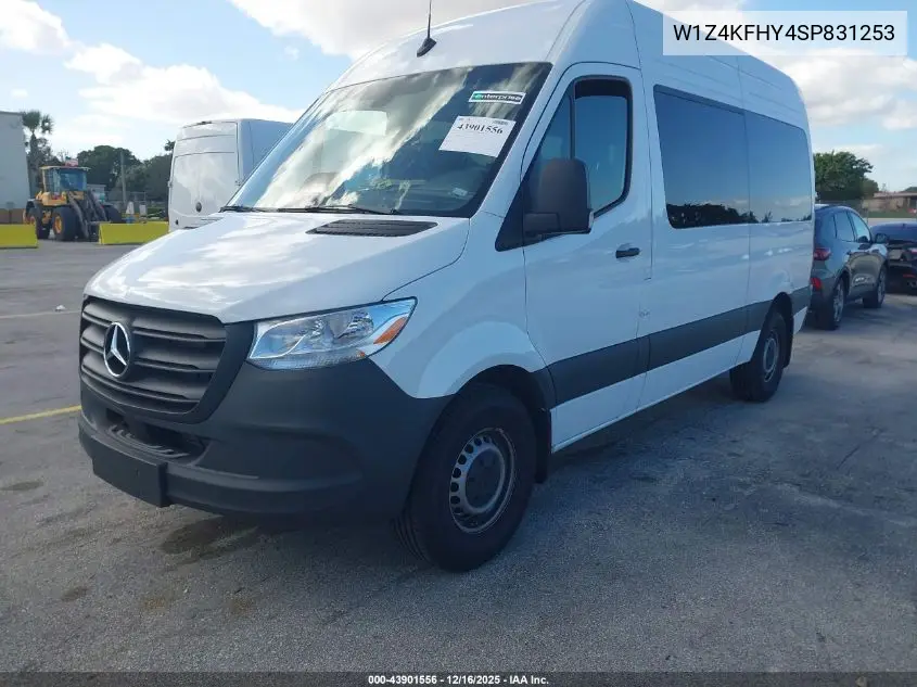 W1Z4KFHY4SP831253 2025 Mercedes-Benz Sprinter 2500 Standard Roof 4-Cyl Diesel