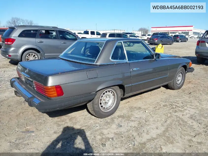 WDBBA45A6BB002193 1981 Mercedes-Benz 380 Sl