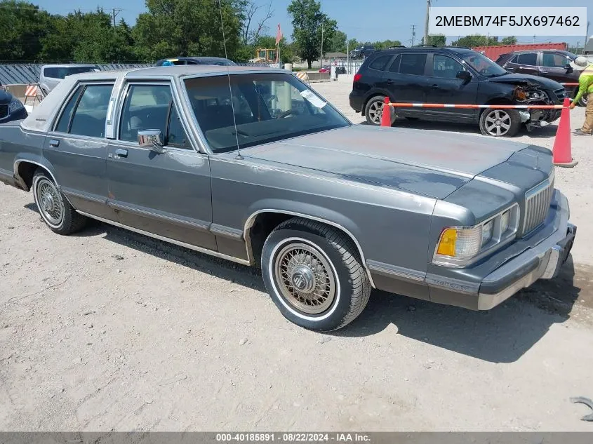 2MEBM74F5JX697462 1988 Mercury Grand Marquis Gs