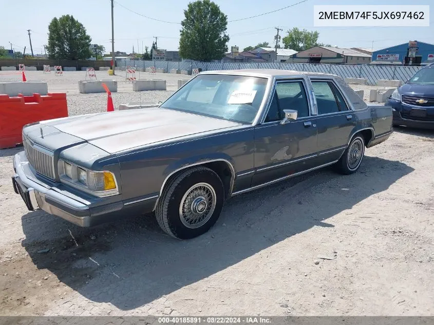 2MEBM74F5JX697462 1988 Mercury Grand Marquis Gs