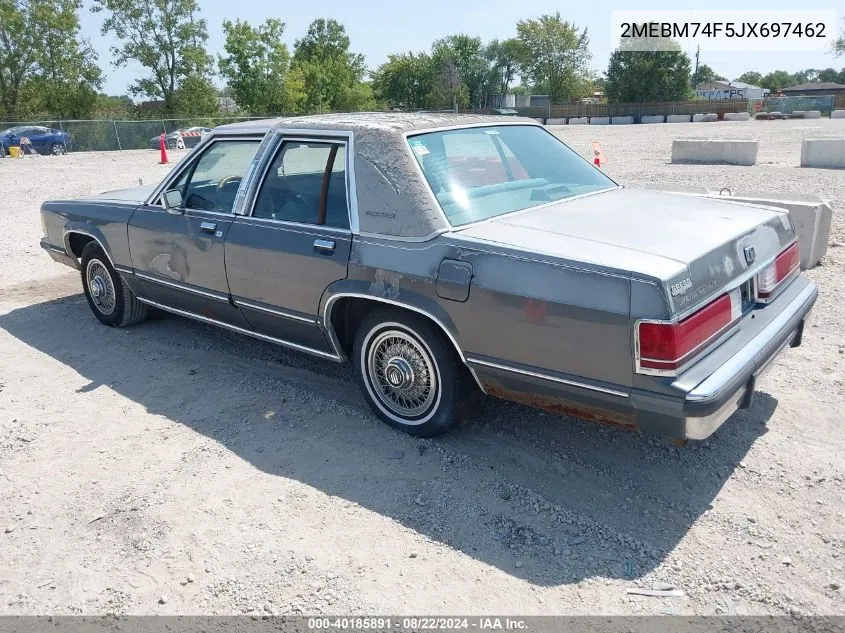 2MEBM74F5JX697462 1988 Mercury Grand Marquis Gs