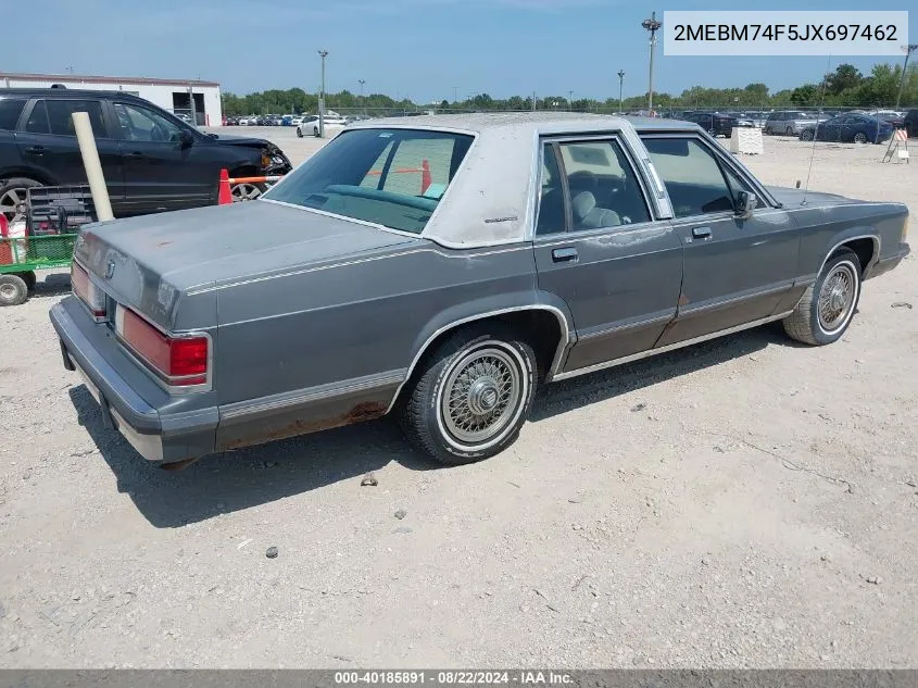 2MEBM74F5JX697462 1988 Mercury Grand Marquis Gs