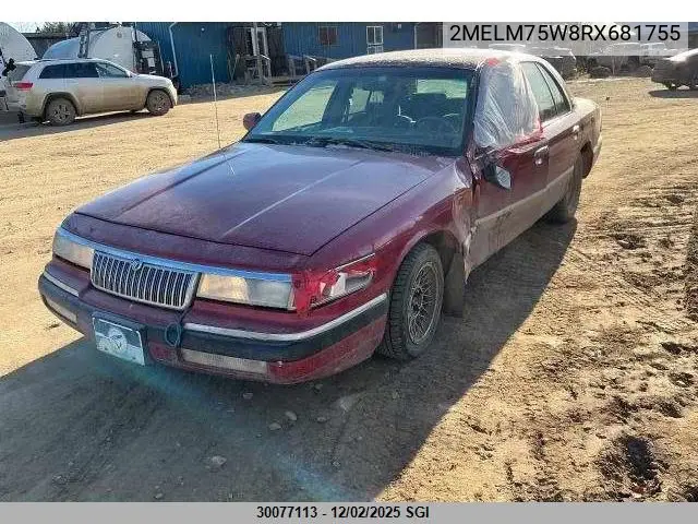 2MELM75W8RX681755 1994 Mercury Grand Marquis Ls