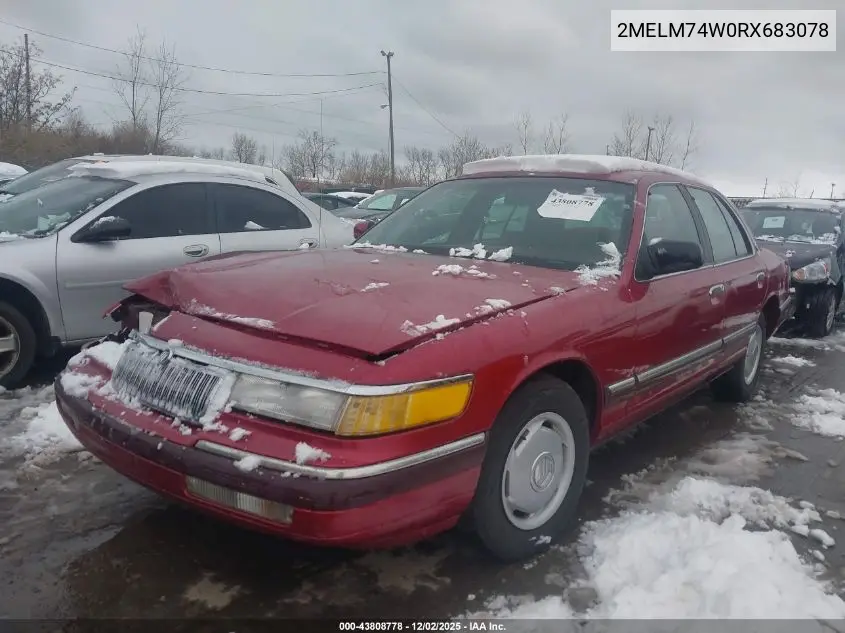 2MELM74W0RX683078 1994 Mercury Grand Marquis Gs