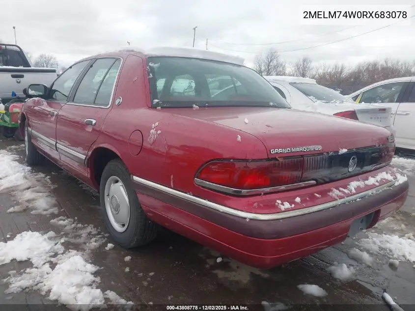 2MELM74W0RX683078 1994 Mercury Grand Marquis Gs
