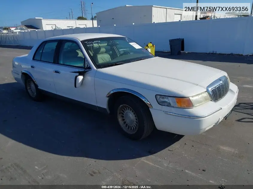 2MEFM75W7XX693356 1999 Mercury Grand Marquis Ls