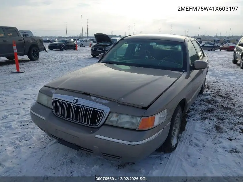 2MEFM75W41X603197 2001 Mercury Grand Marquis Ls