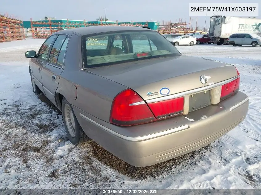 2MEFM75W41X603197 2001 Mercury Grand Marquis Ls