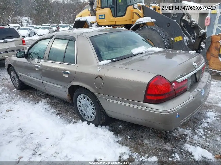 2MEFM74W63X679427 2003 Mercury Grand Marquis Gs