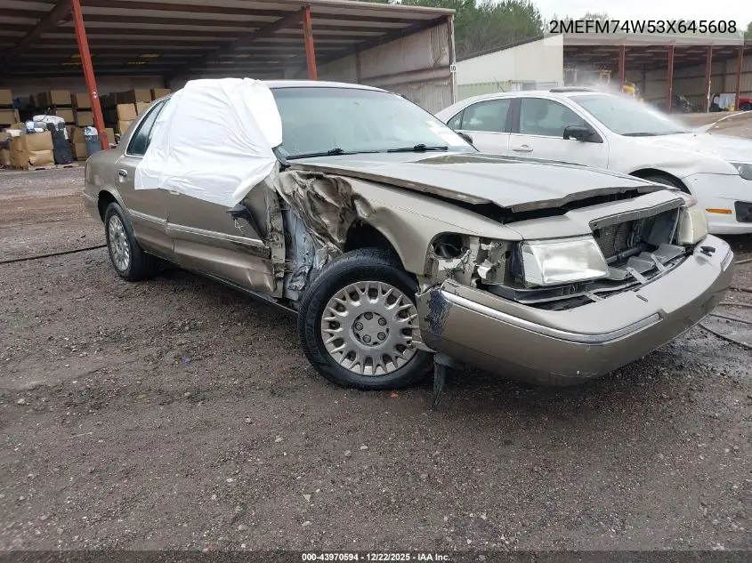 2MEFM74W53X645608 2003 Mercury Grand Marquis Gs