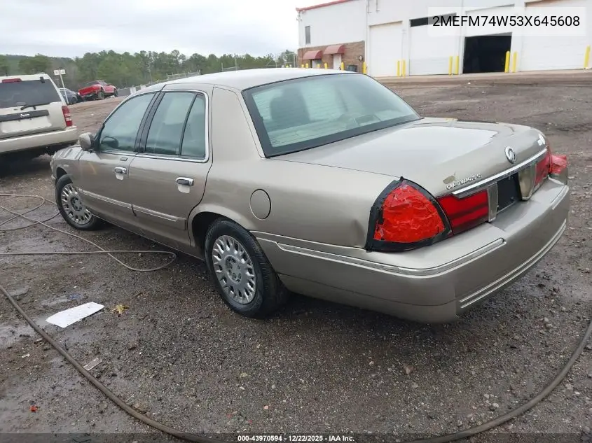 2MEFM74W53X645608 2003 Mercury Grand Marquis Gs