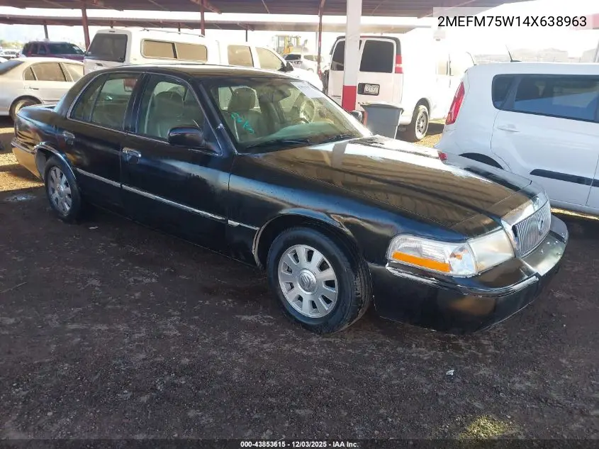 2MEFM75W14X638963 2004 Mercury Grand Marquis Ls