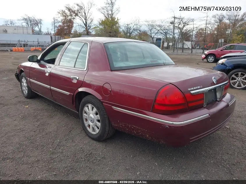 2MEHM75W74X603109 2004 Mercury Grand Marquis Ls